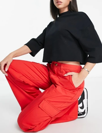 Pantaloni ASOS, rosu