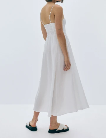 Rochie medie Reserved, alb Alb