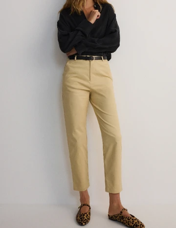 Pantaloni Reserved, crem