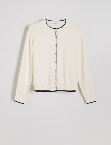 Cardigan Reserved, ecru