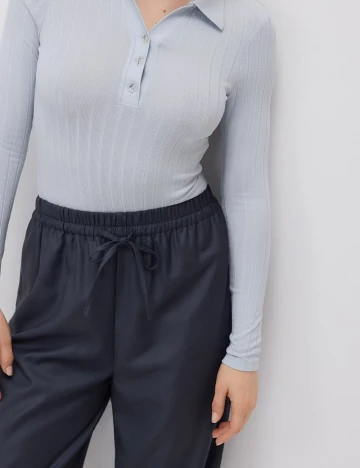 Pantaloni Reserved, gri petrol