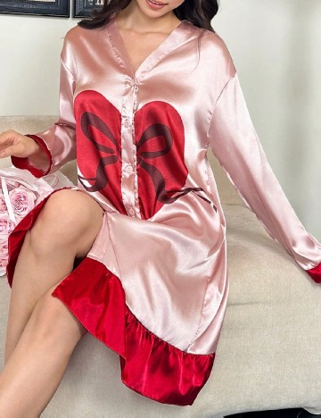 
						Rochie de noapte SHEIN, roz