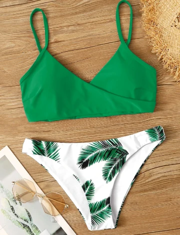 Costum de baie SHEIN, verde