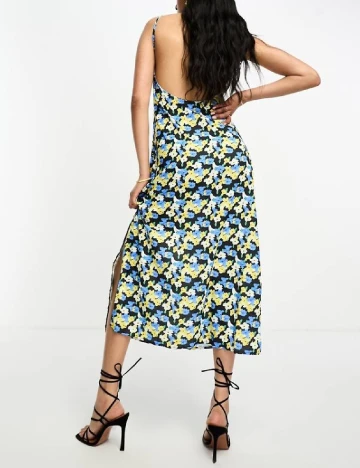Rochie medie Lola May, floral print Floral print