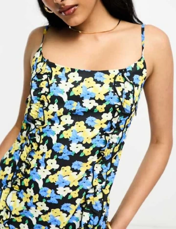 Rochie medie Lola May, floral print Floral print