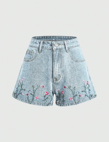 Pantaloni scurti Romwe, albastru