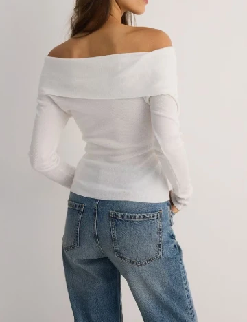 Bluza Reserved, alb Alb
