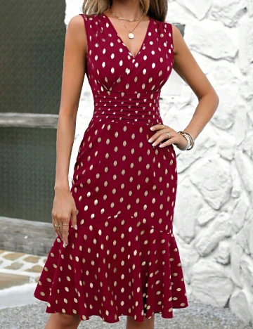 Rochie medie SHEIN, rosu Rosu