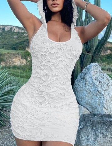 
						Rochie scurta SHEIN, alb