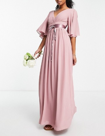 
						Rochie lunga TFNC London, roz