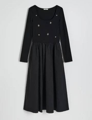 Rochie medie Reserved, negru