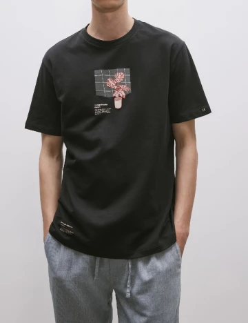 Tricou Reserved, negru