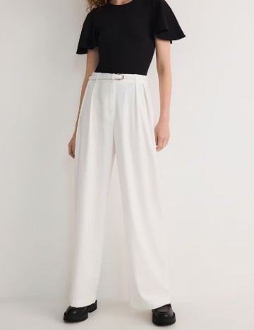 
						Pantaloni Reserved, alb