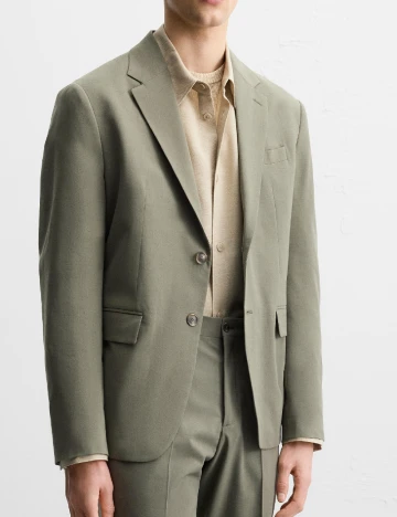Sacou Zara, verde Verde