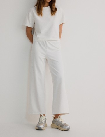 
						Pantaloni Reserved, alb