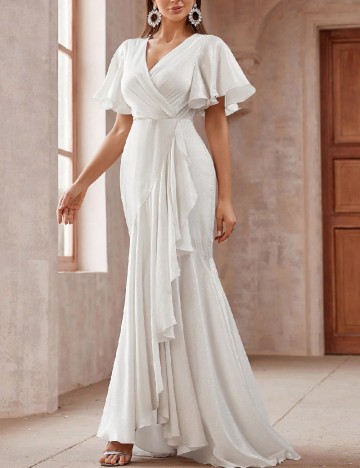 
						Rochie lunga SHEIN, alb