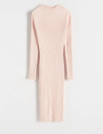 Rochie medie Reserved, roz pal