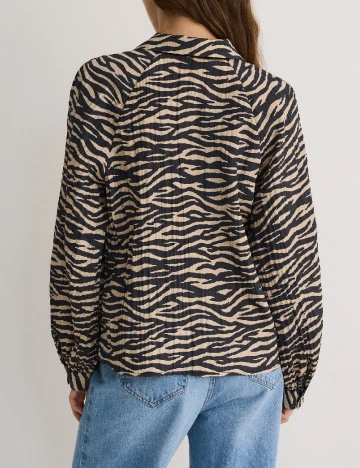 Bluza Reserved, crem/negru