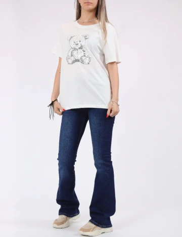 Tricou Jacqueline de Yong, alb