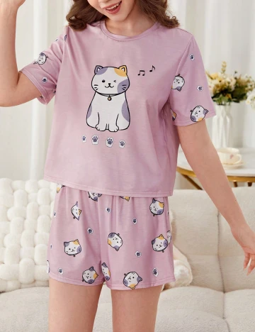 Pijama Shein Kids, roz Roz