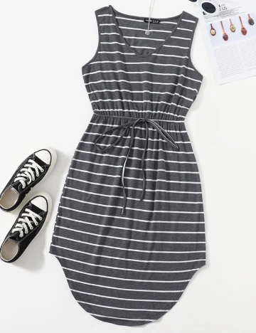 Rochie scurta SHEIN, gri