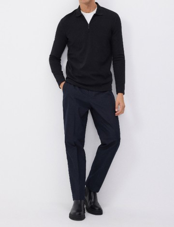 
						Pantaloni Reserved, bleumarin inchis