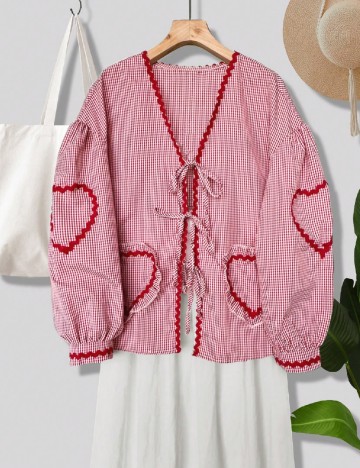 Bluza SHEIN CURVE, rosu