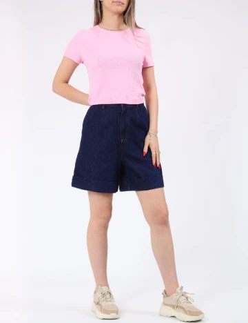 Pantaloni scurti Jacqueline de Yong, bleumarin