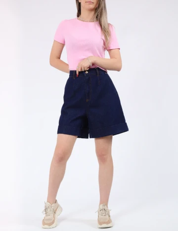 Pantaloni scurti Jacqueline de Yong, bleumarin