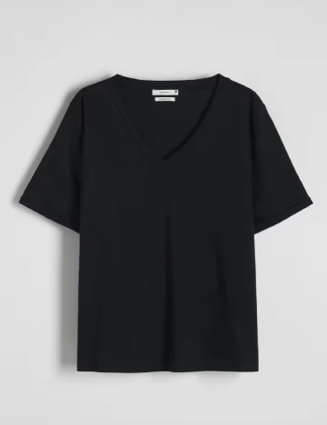 Tricou Reserved, negru