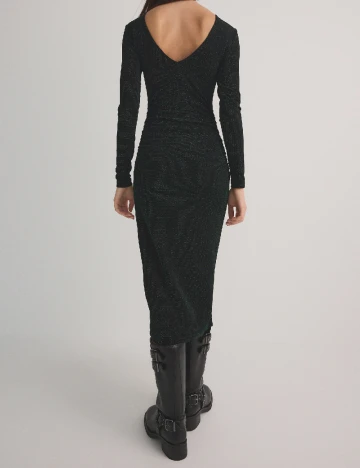 Rochie medie Reserved, verde inchis