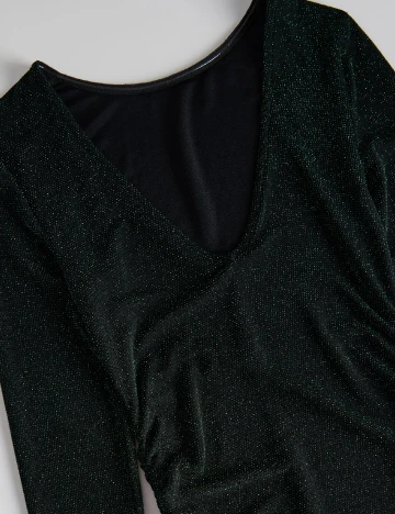 Rochie medie Reserved, verde inchis