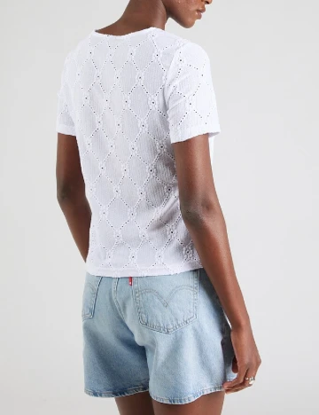 Bluza Pieces, alb