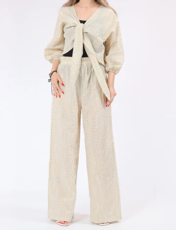 Pantaloni Vero Moda, crem