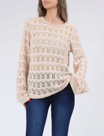 Bluza Pieces, crem