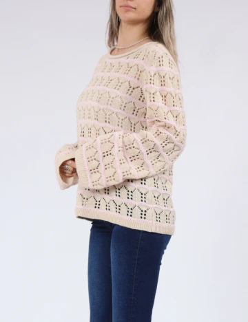 Bluza Pieces, crem