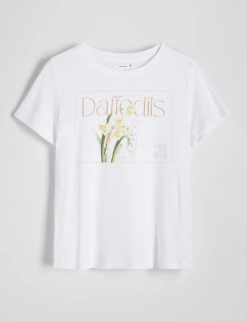 Tricou Reserved, alb