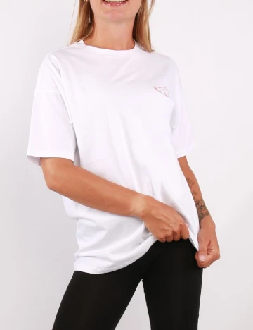 Tricou Pieces, alb