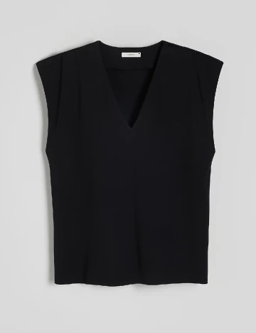 Tricou Reserved, negru