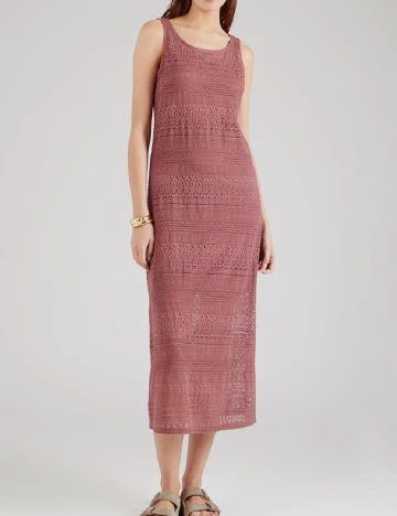 Rochie medie Vero Moda, roz pudra