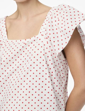 Bluza Pieces, alb Alb