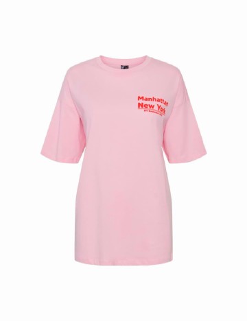 
						Tricou Oversize Pieces, roz