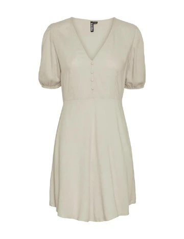 Rochie scurta Pieces, crem