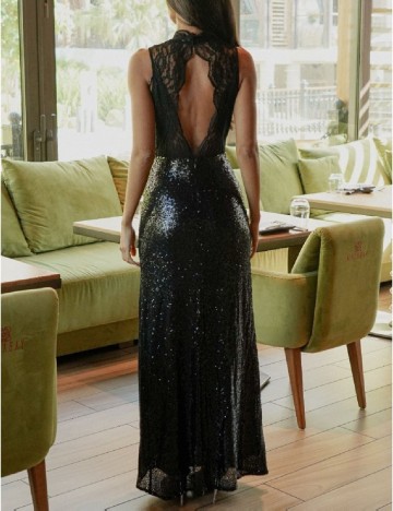 Rochie lunga TFNC London, negru