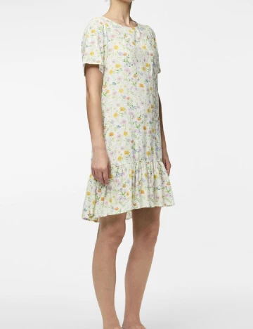 Rochie scurta Pieces, floral print