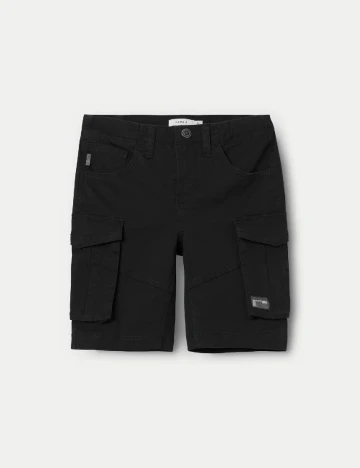 Pantaloni scurti Name It, negru Negru