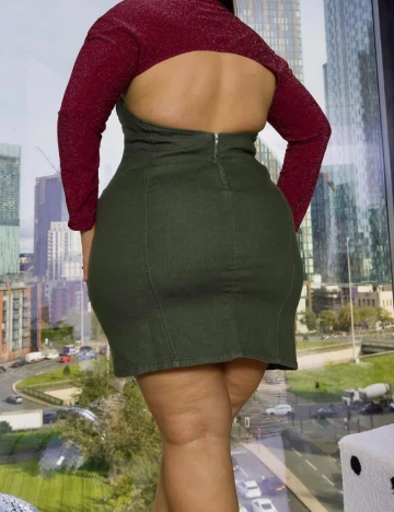 Rochie scurta Labelrail x Holly Marston, verde Verde