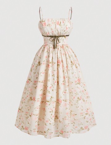 Rochie medie SHEIN CURVE, floral print
