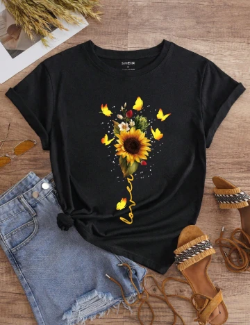 Tricou SHEIN, negru