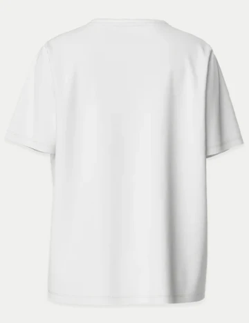 Tricou Pieces, alb
